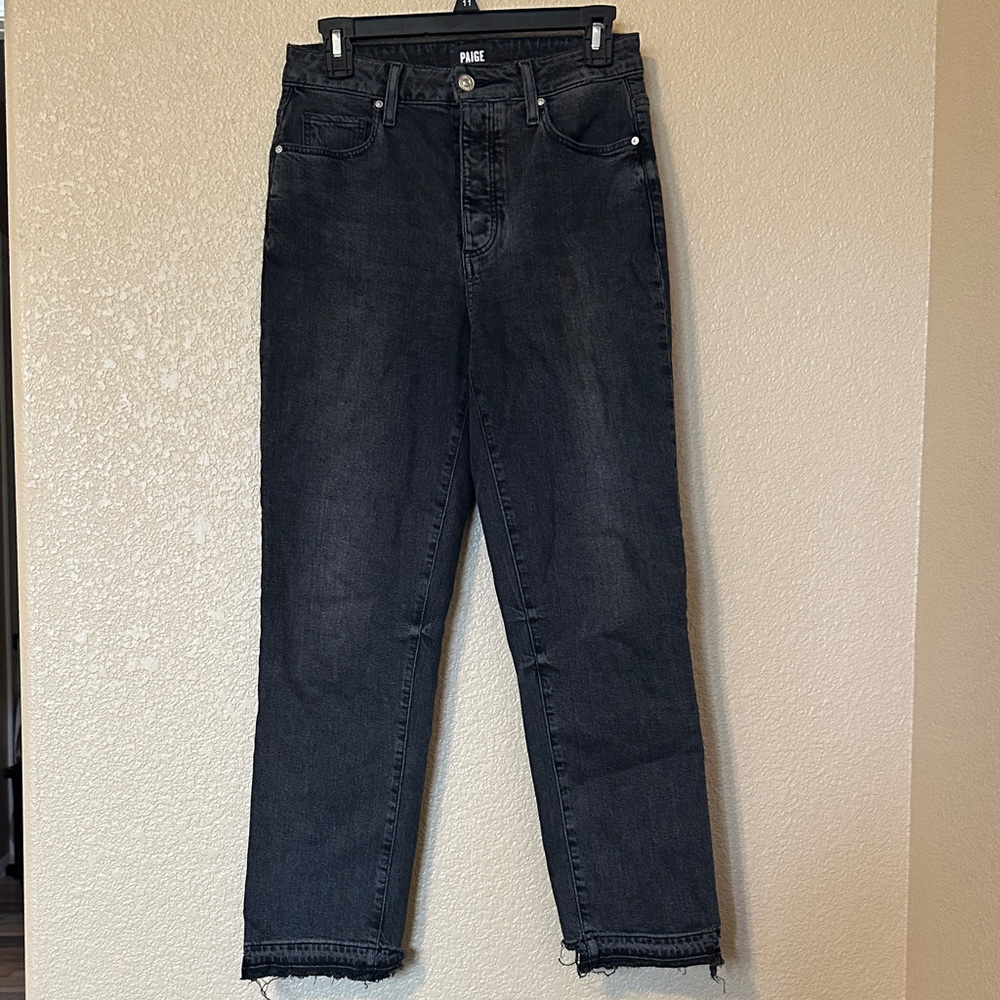 PAIGE Charcoal Black Denim Jeans